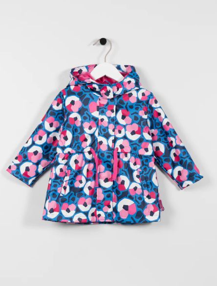 Veste imperméable tuctuc  à imprimé floral